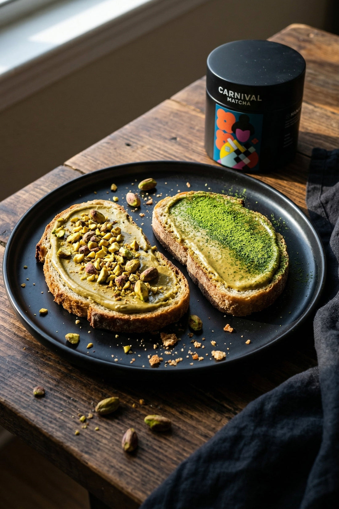 Matcha Pistachio Toast