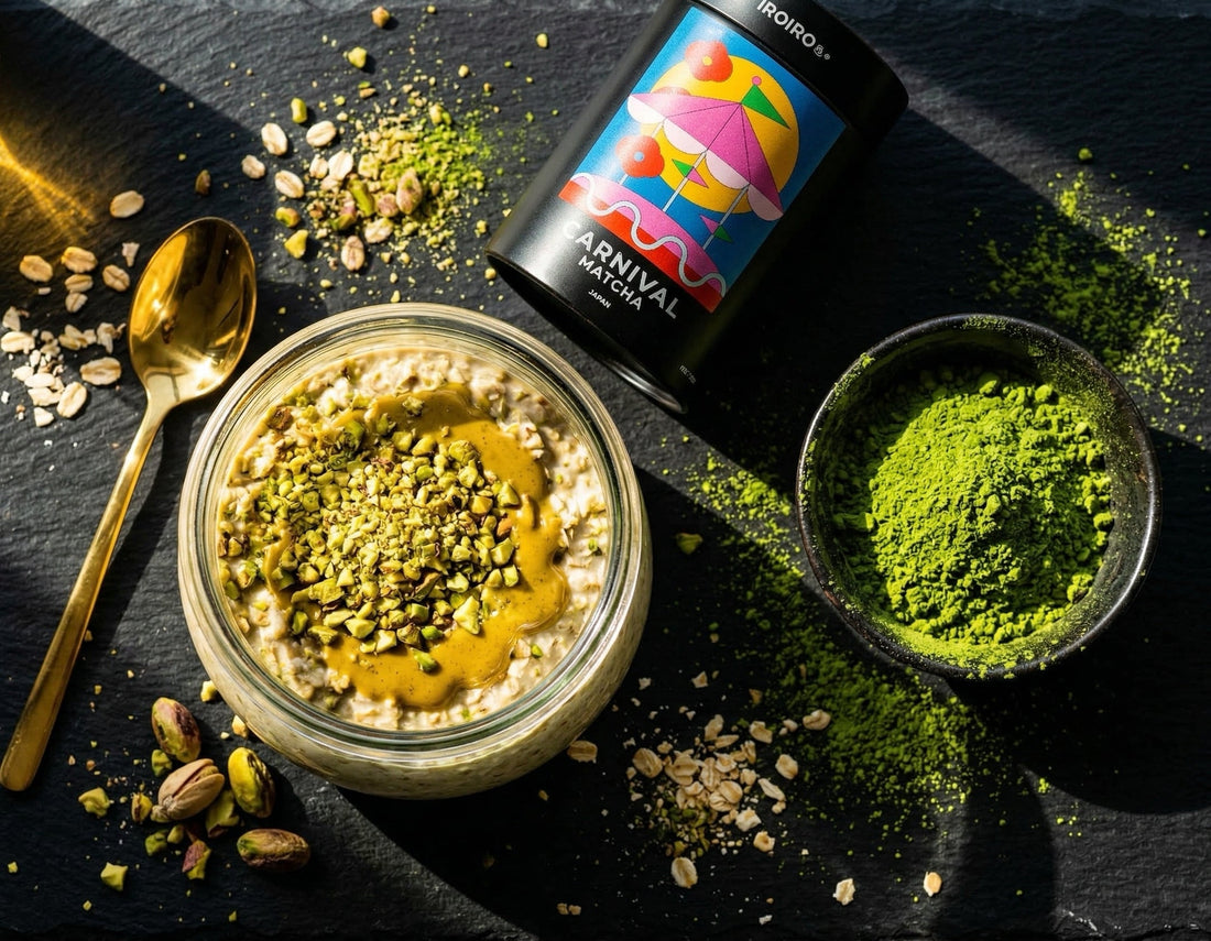 Pistachio Matcha Overnight Oats